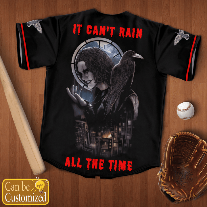 The Crow It Cant Rain All The Time Custom Name Baseball Jersey Shirt4