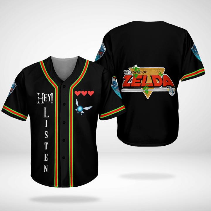 The Legend Of Zelda Listen Navi Baseball Jersey Shirt