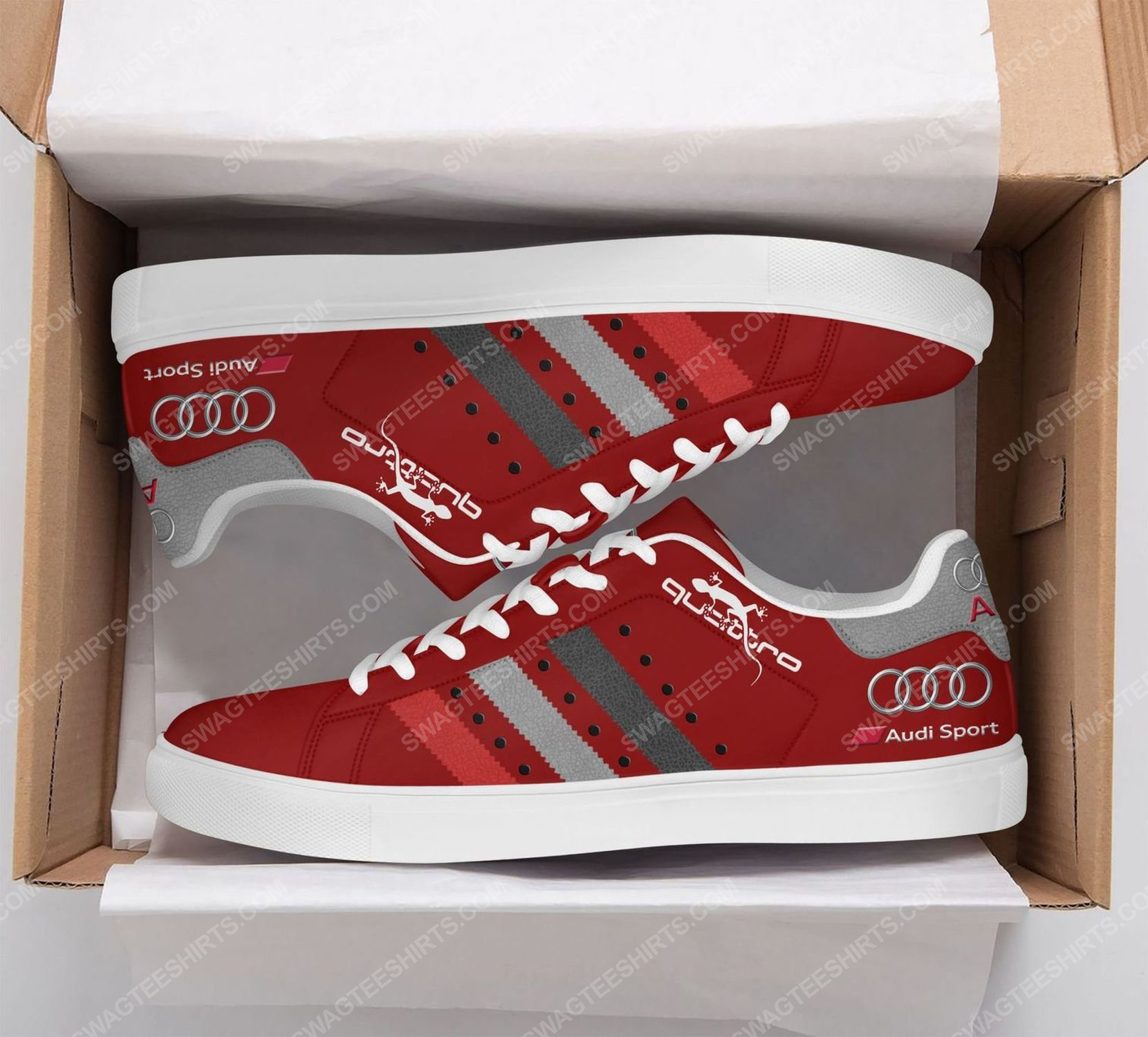 The audi quattro version red stan smith shoes 2