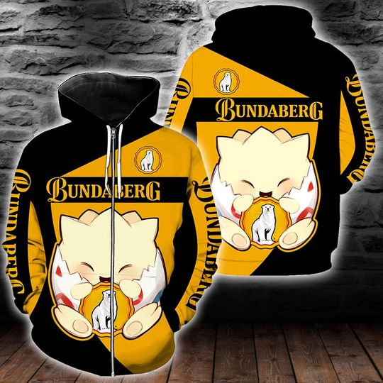 Togepi pokemon Bundaberg brewed 3d hoodie3