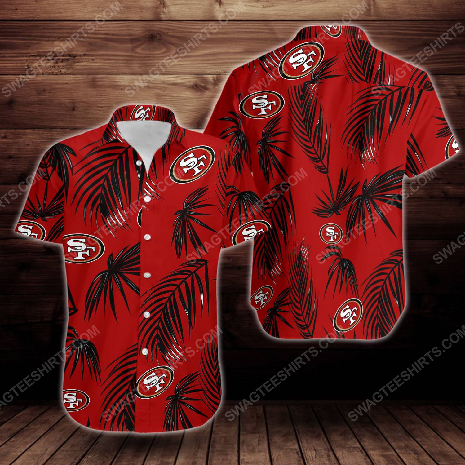 [special edition] Tropical summer san francisco 49ers short sleeve hawaiian shirt – maria