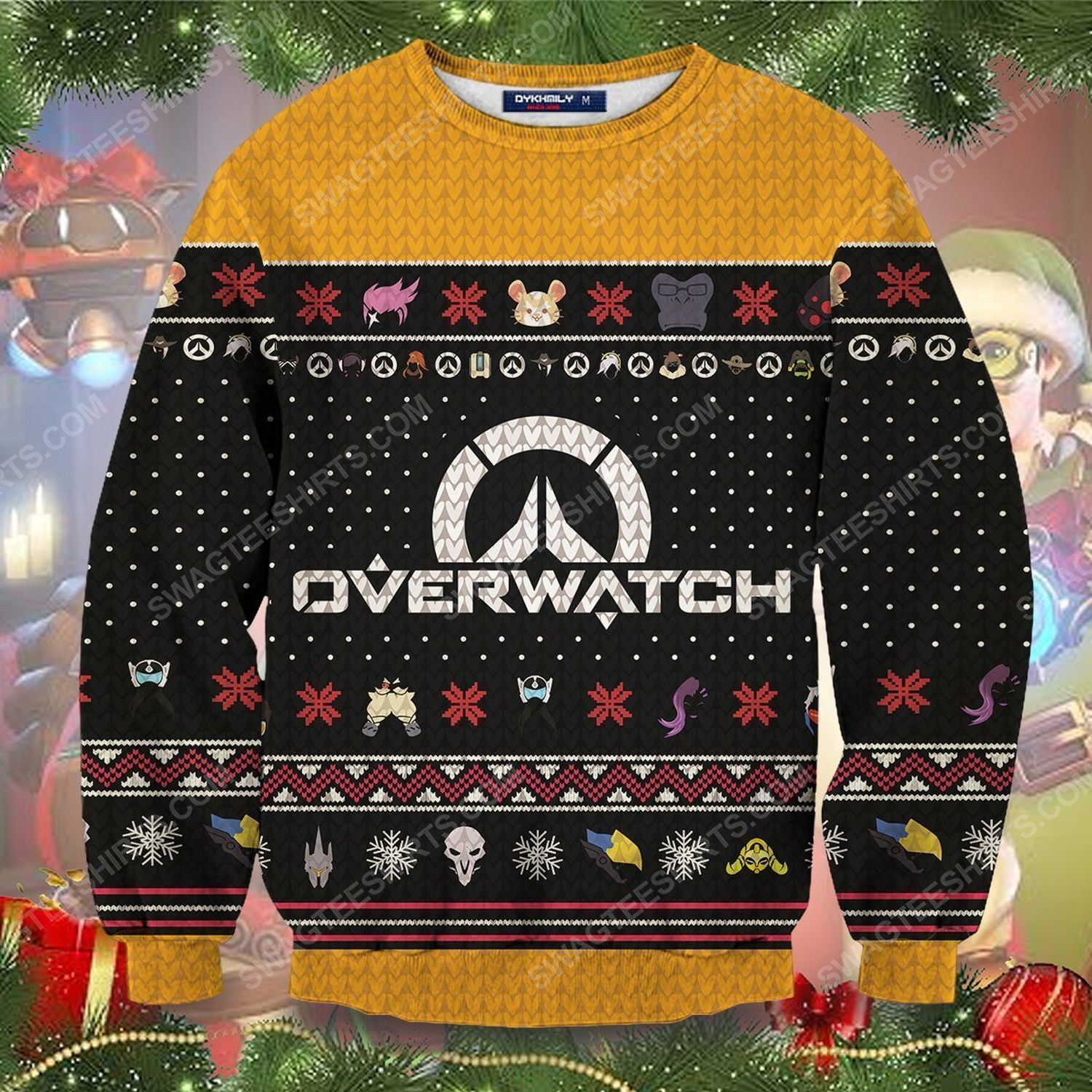 Ultimate overwatch full printing ugly christmas sweater 1