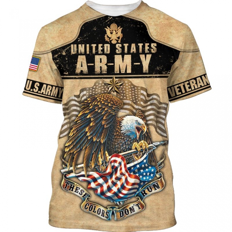 United States Army These Color Don't Run Eagle 3d shirt, hoodie 4