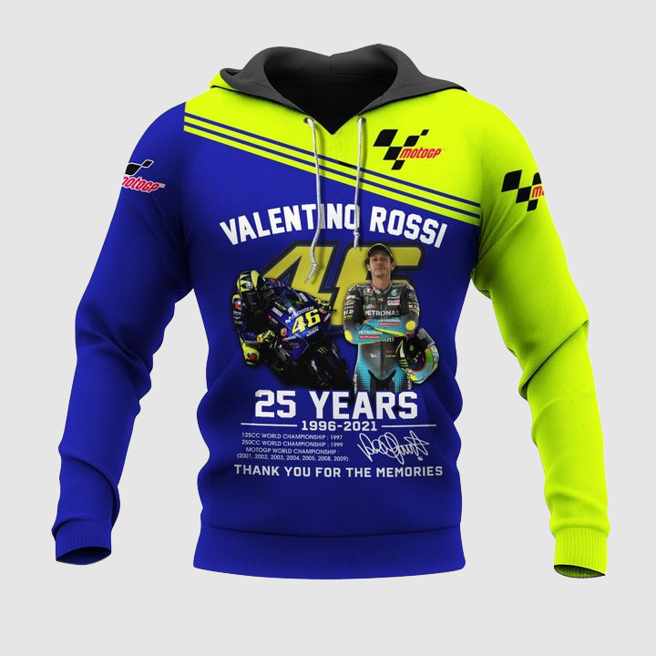 Valentino Rossi The Doctor 25 years 3D Full Print Hoodie2