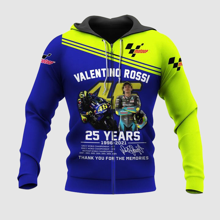Valentino Rossi The Doctor 25 years 3D Full Print Hoodie3