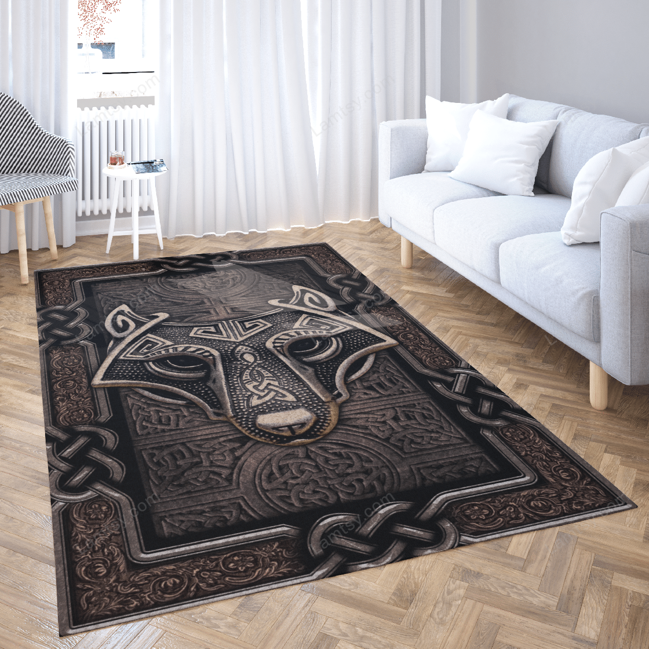 Viking Wolf Rune Rug – LIMITED EDITION
