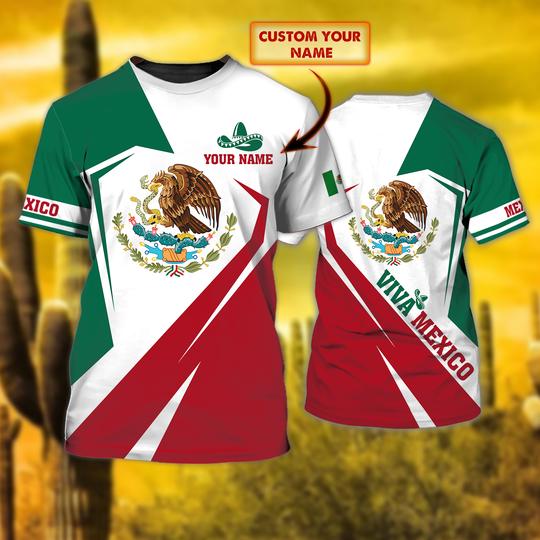 Viva Mexico custom name 3d T shirt – LIMITED EDITION