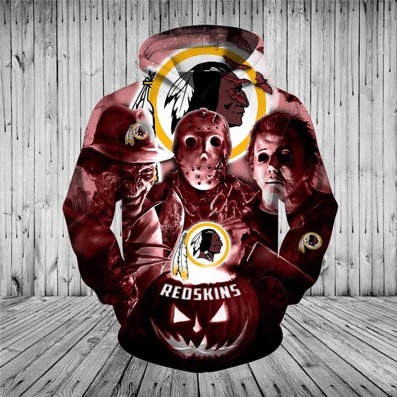 [Hot Trend] Washington Football Team Halloween Horror Night 3D Pullover Hoodie – Hothot 050921