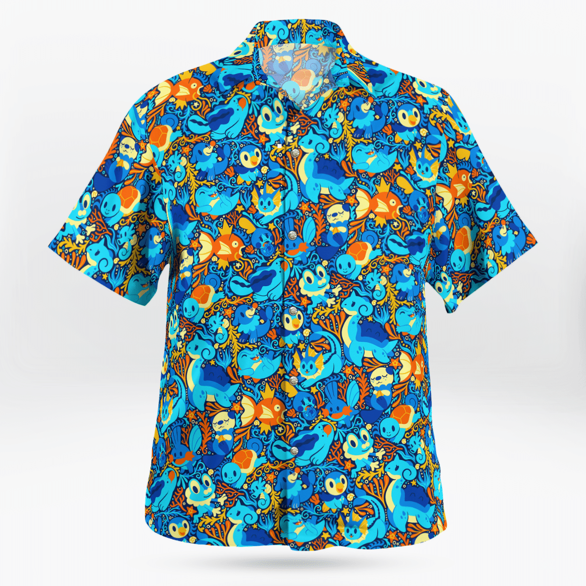 Water Pokemon Hawaiian shirt1