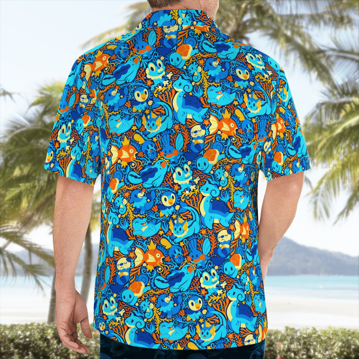 Water Pokemon Hawaiian shirt3