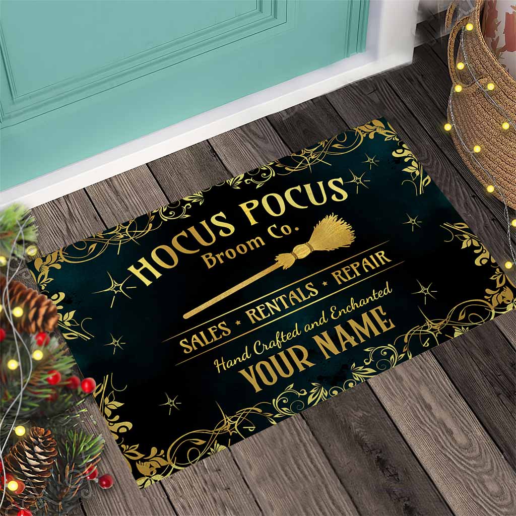 Witch Hocus Pocus broom sales rentals repair custom Personalized doormat 3