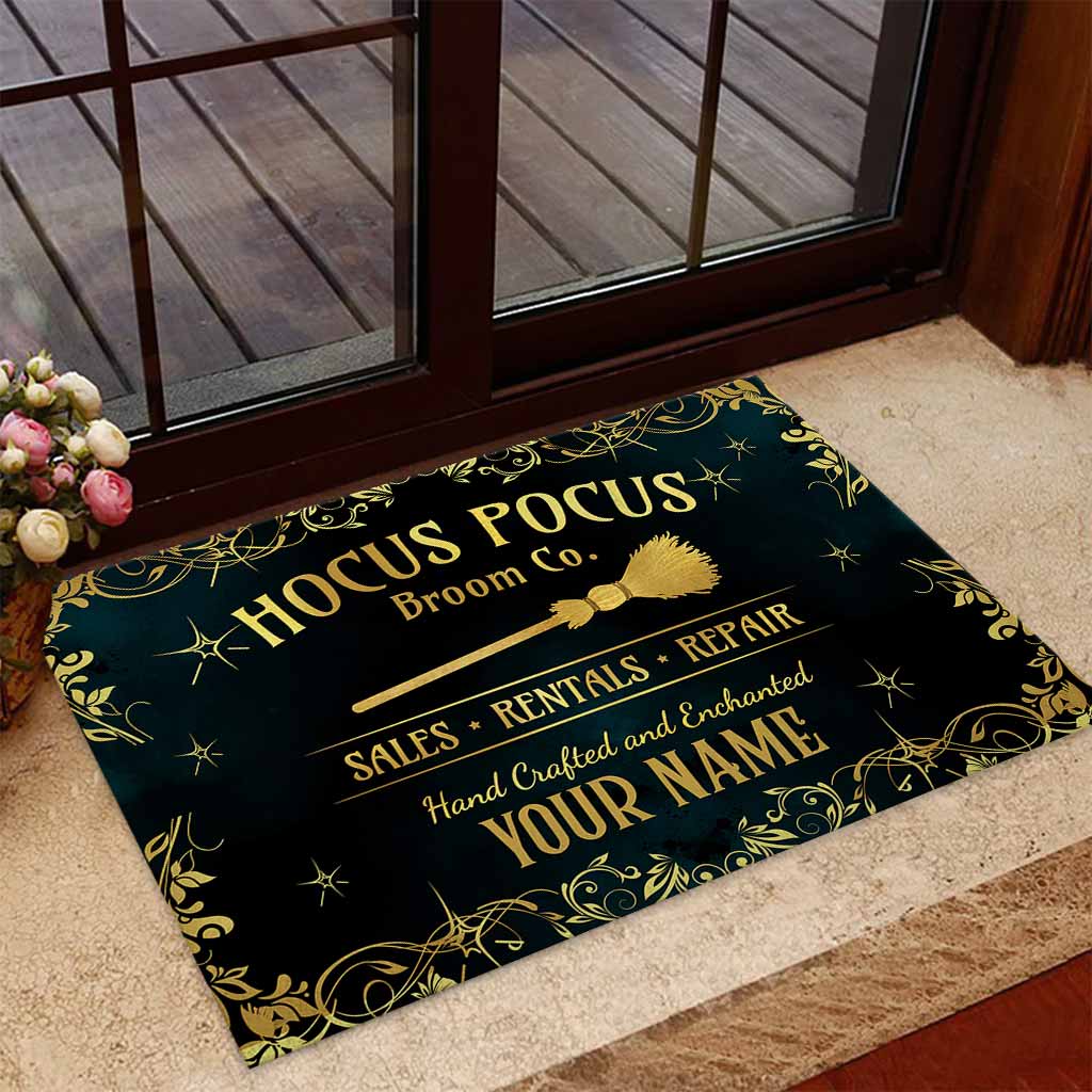 Witch Hocus Pocus broom sales rentals repair custom Personalized doormat