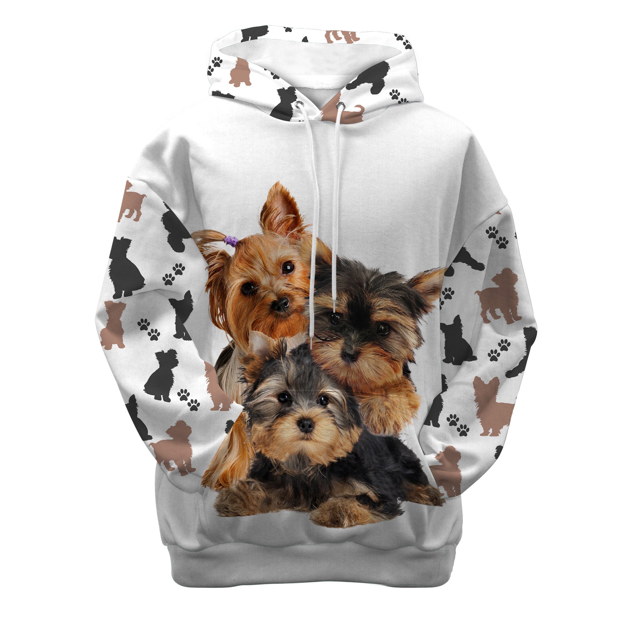 Yorkshire Terrier my babies all over print hoodie