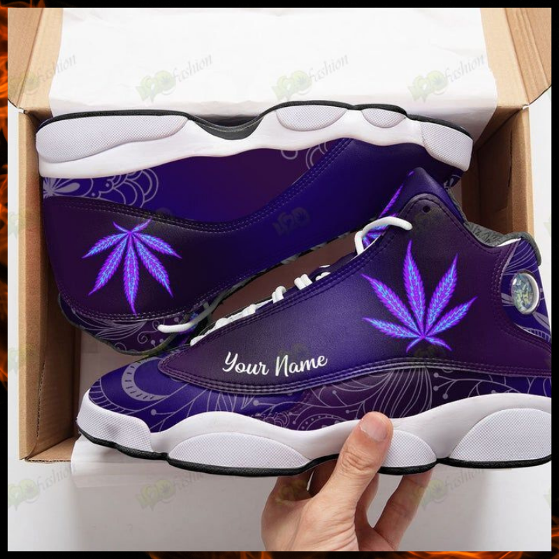 weed psychedelic personalized air jordan 13 shoes (1)
