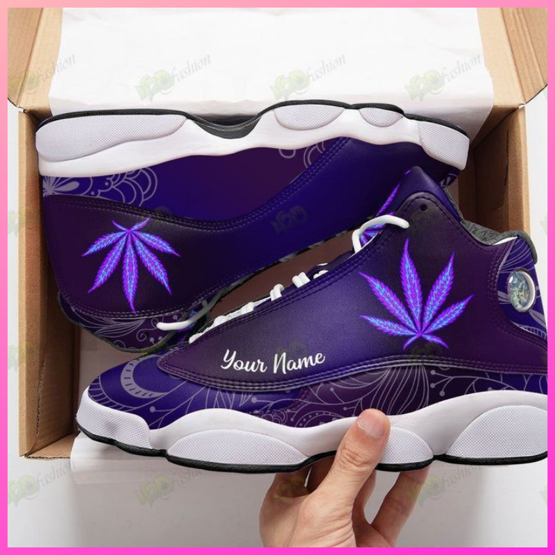 weed psychedelic personalized air jordan 13 shoes (2)